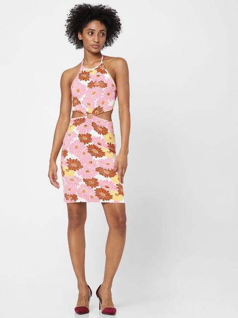 only multicolored floral print dress