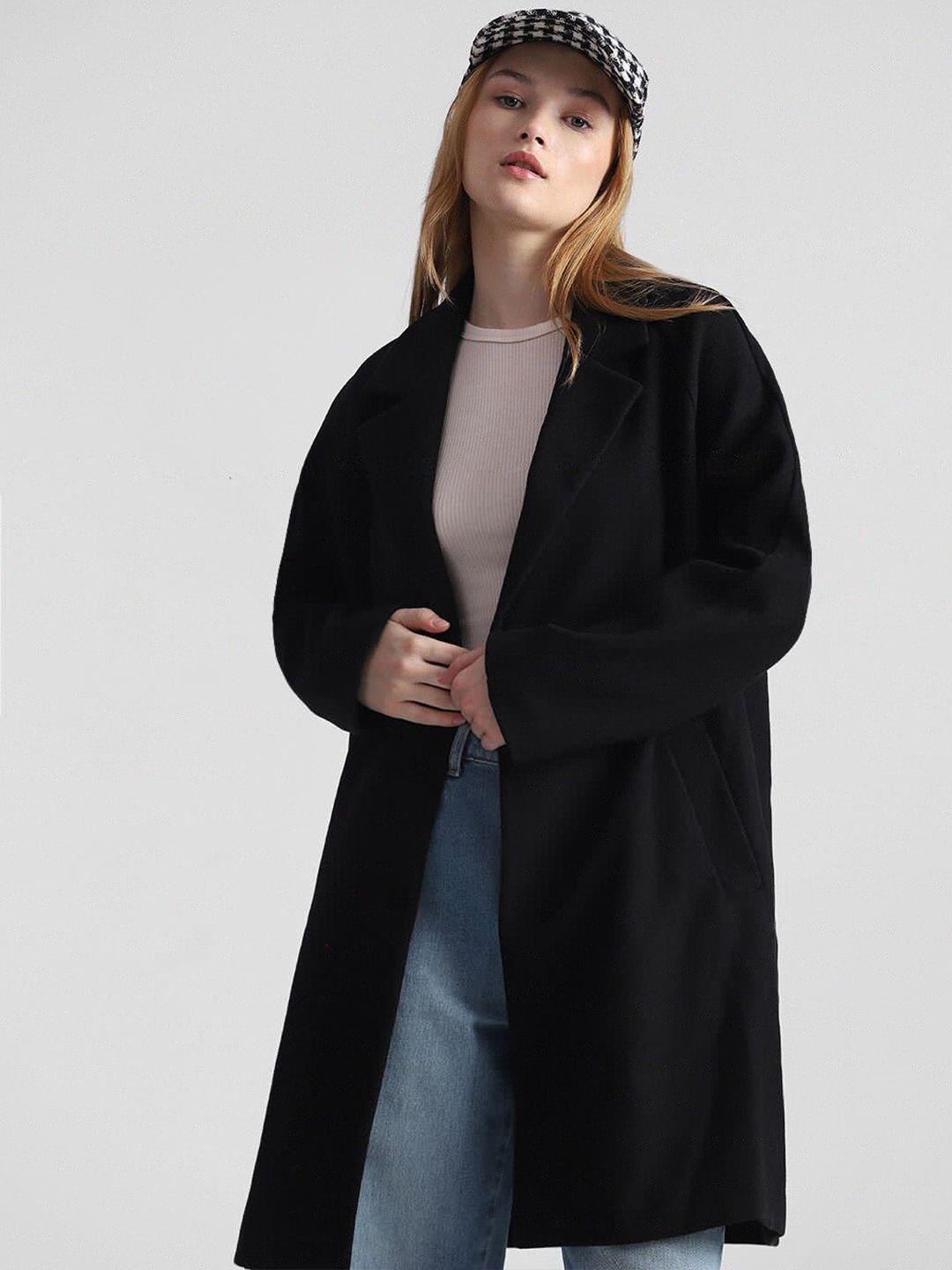 only notched lapel winter overcoat