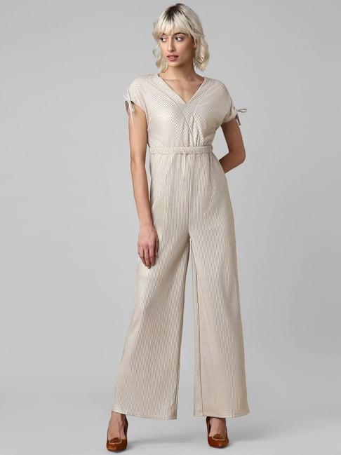 only off white striped jumpsuit