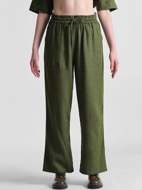 only olive high rise trackpants