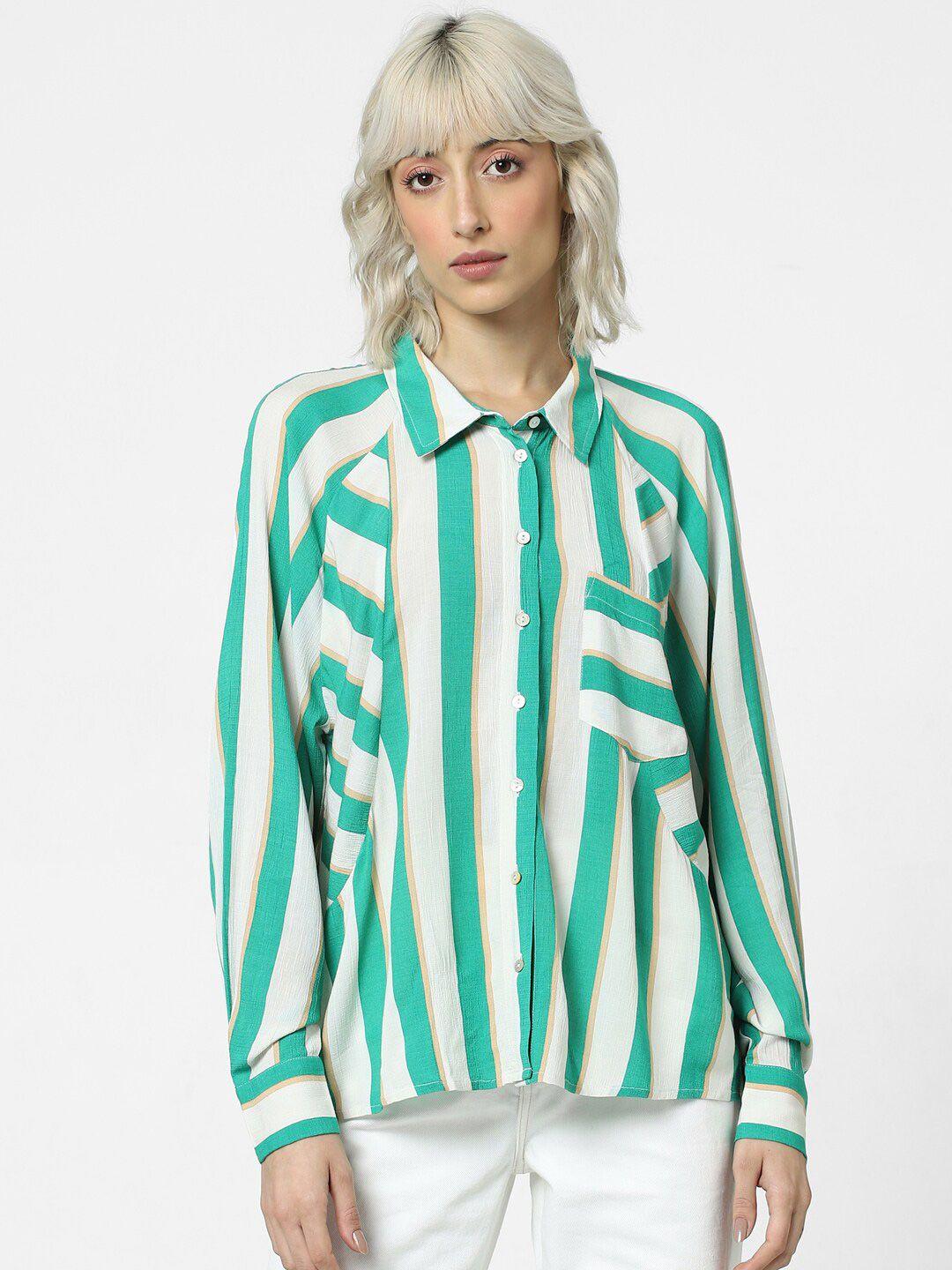 only onlgrant ls opaque striped casual shirt