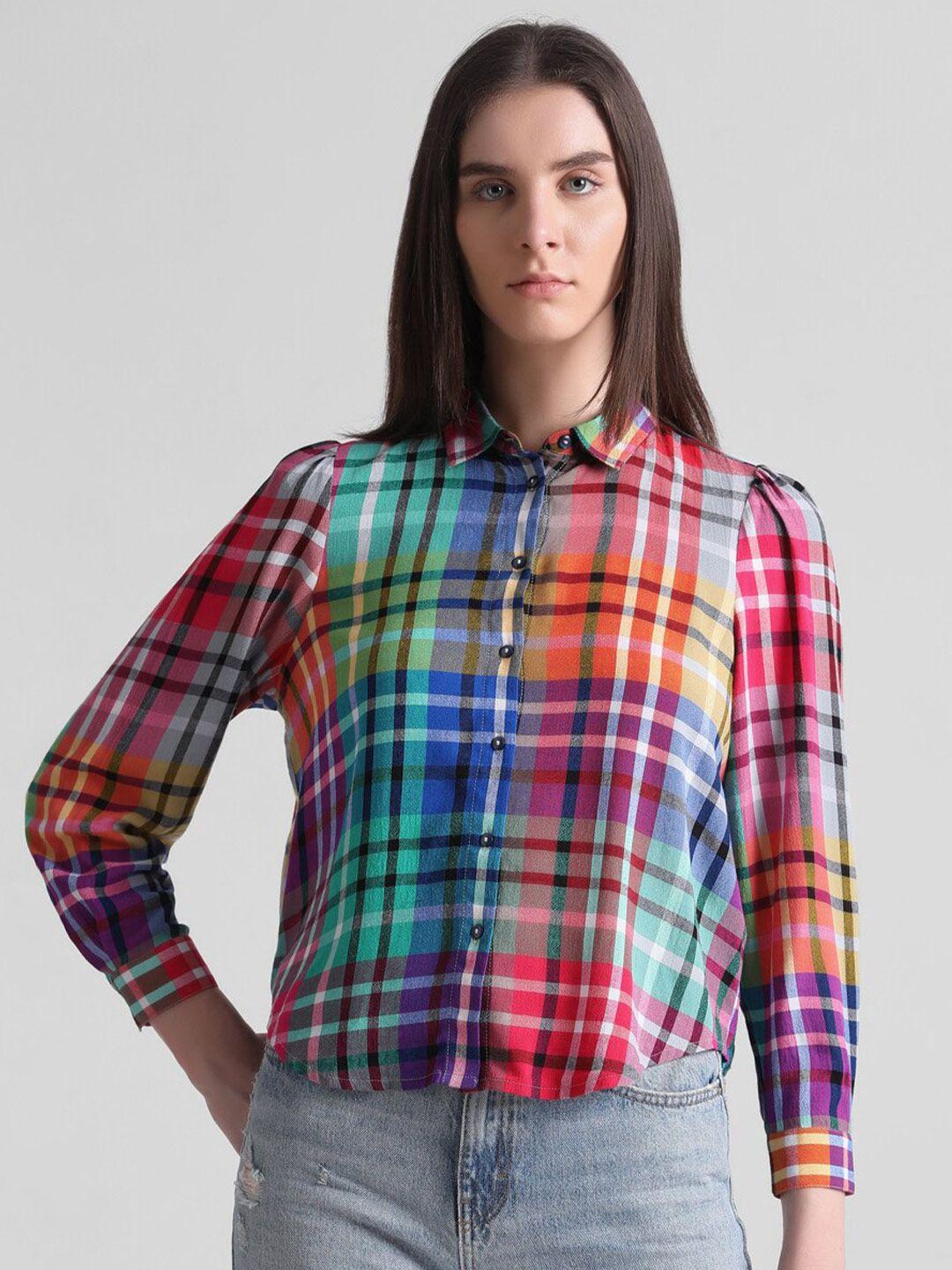 only onlluke ls check tartan checked regular fit casual shirt