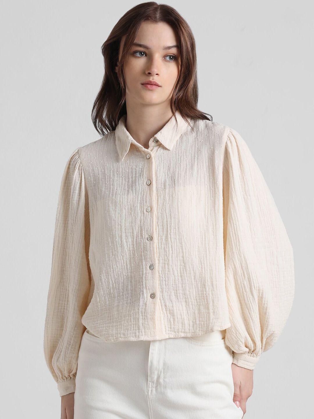 only opaque striped casual shirt