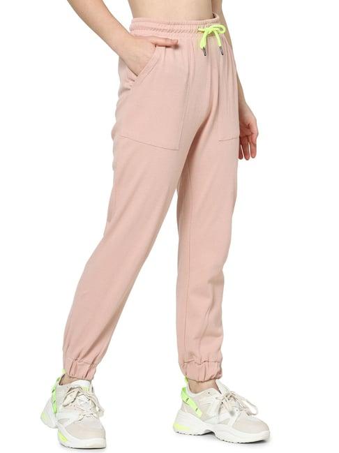 only pink cotton joggers