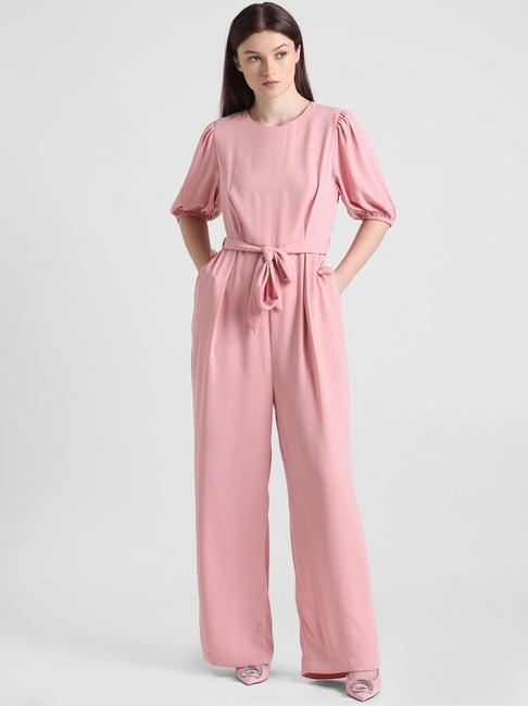 only pink maxi jumpsuit