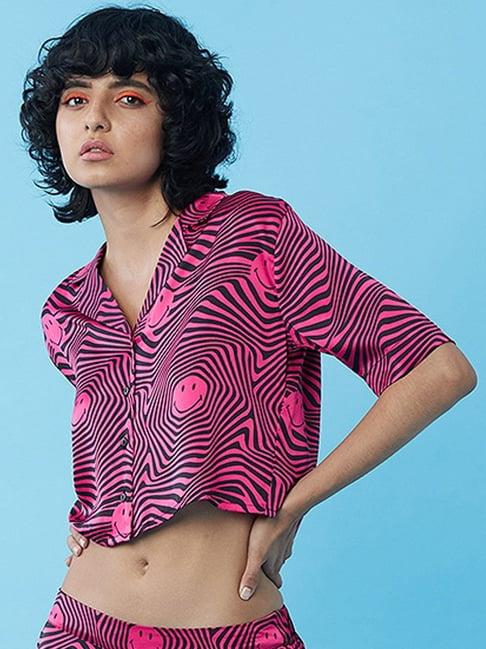 only pink printed shirt