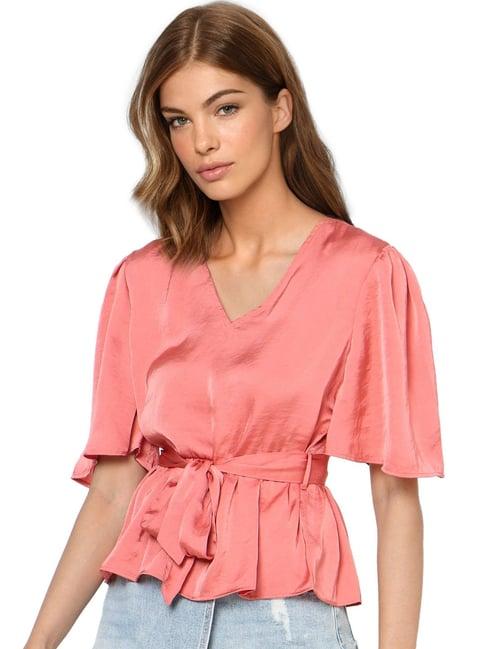 only pink regular fit top