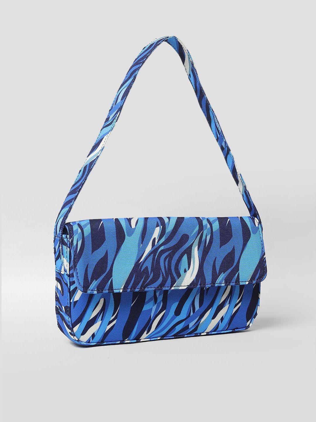 only printed structured shoulder bag