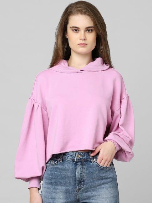 only purple cotton full sleeves t-shirt