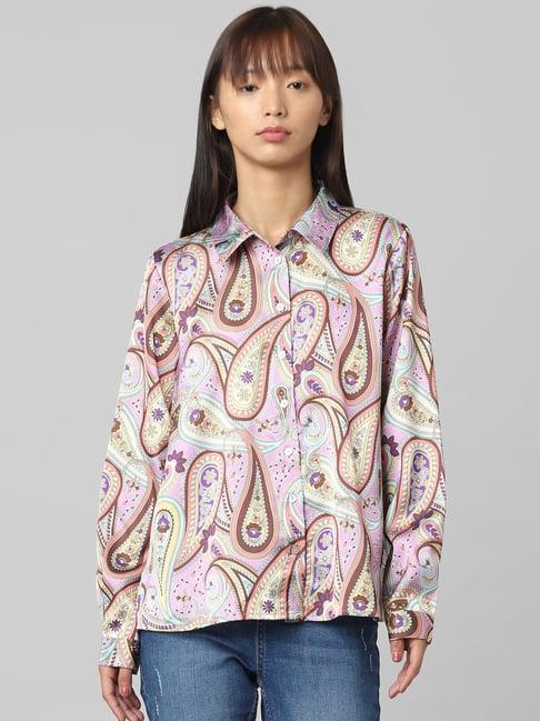 only purple printed shirt