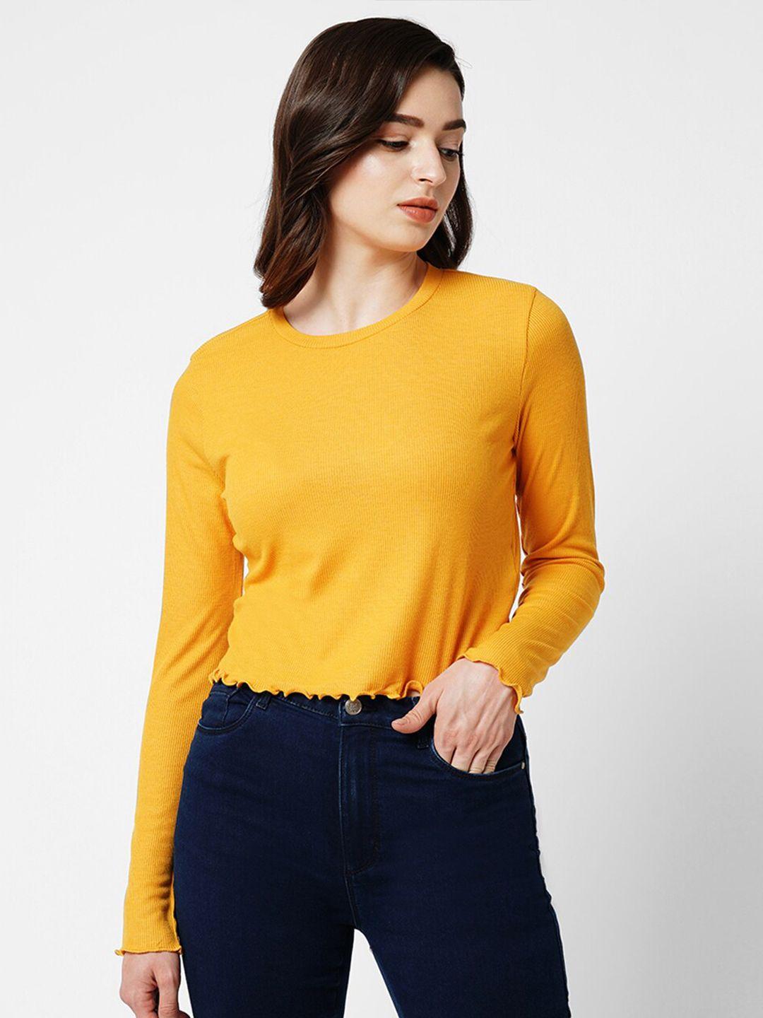 only round neck long sleeves t-shirt
