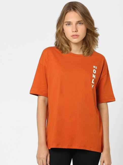 only rust graphic print t-shirt