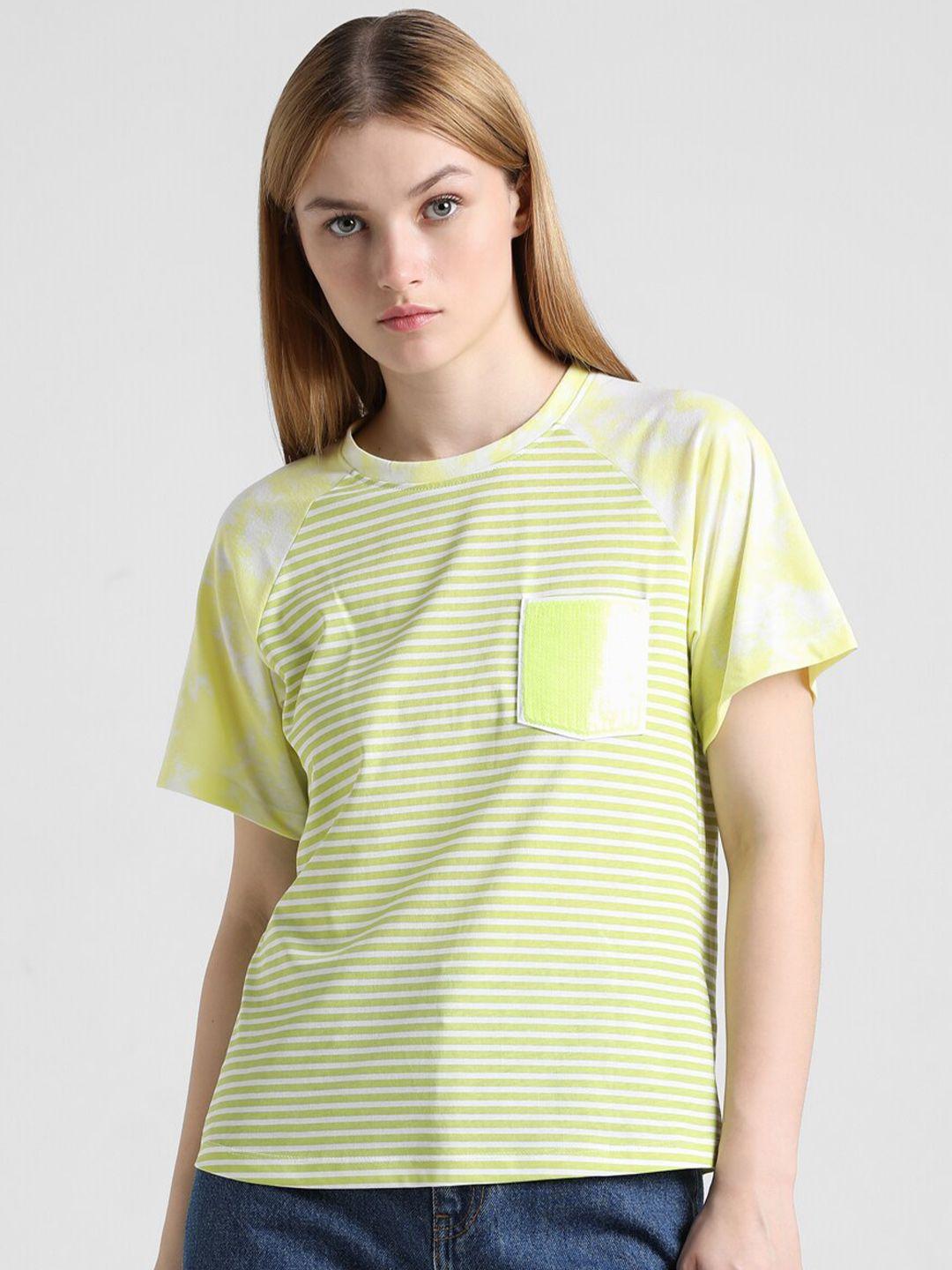 only striped extended sleeves t-shirt