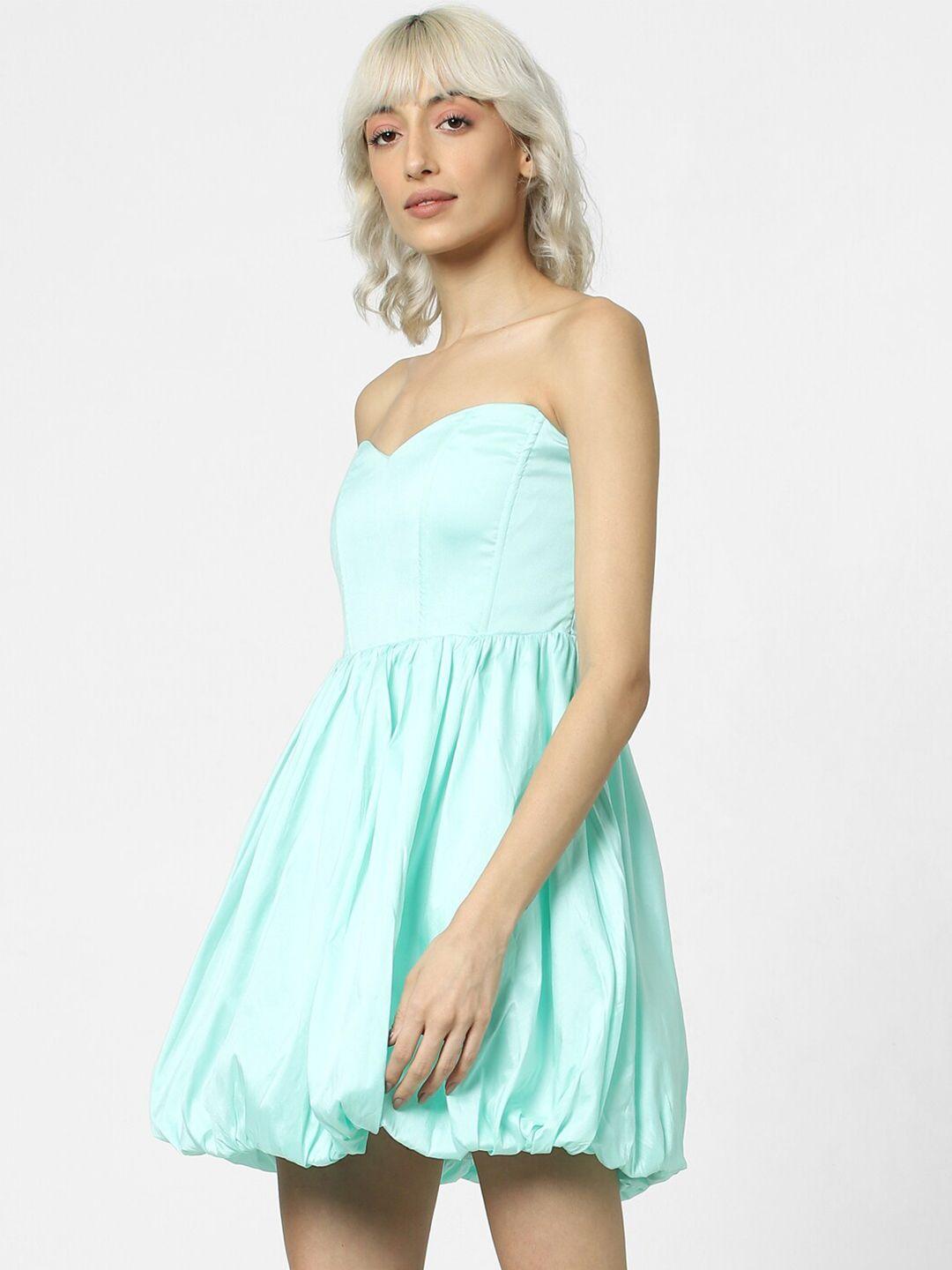 only sweetheart neck fit & flare dress