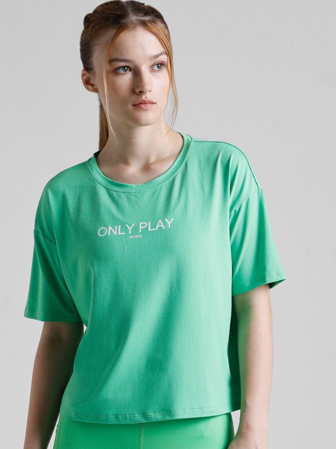 only typography printed boxy t-shirt