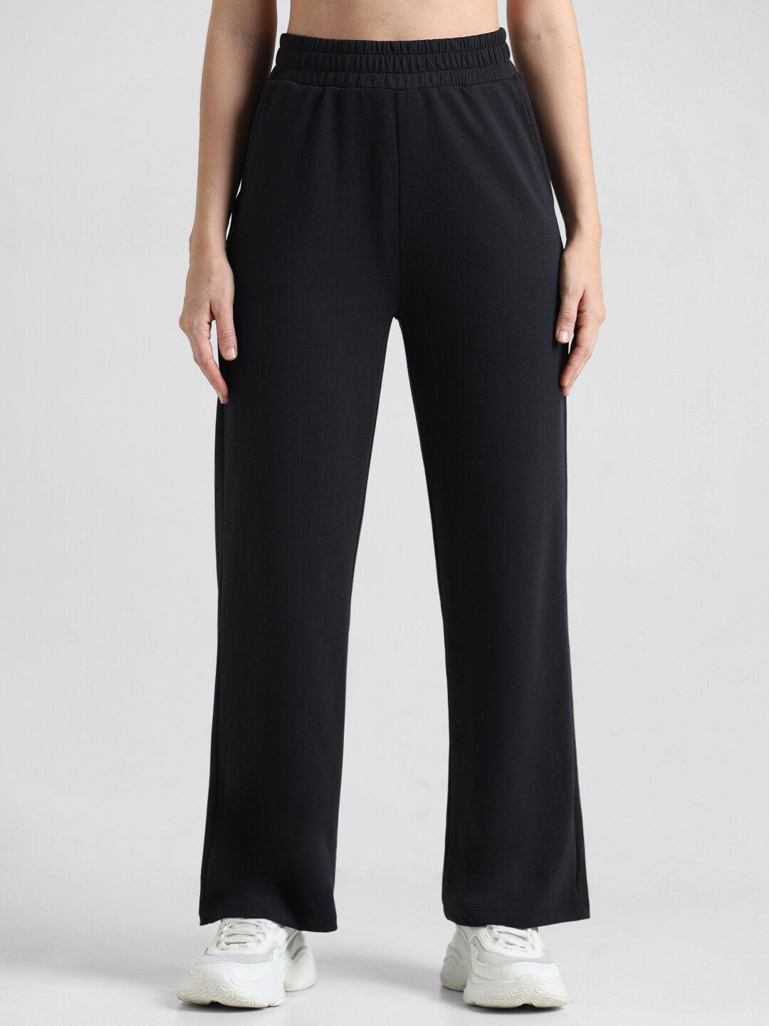 only women flared high-rise trousers