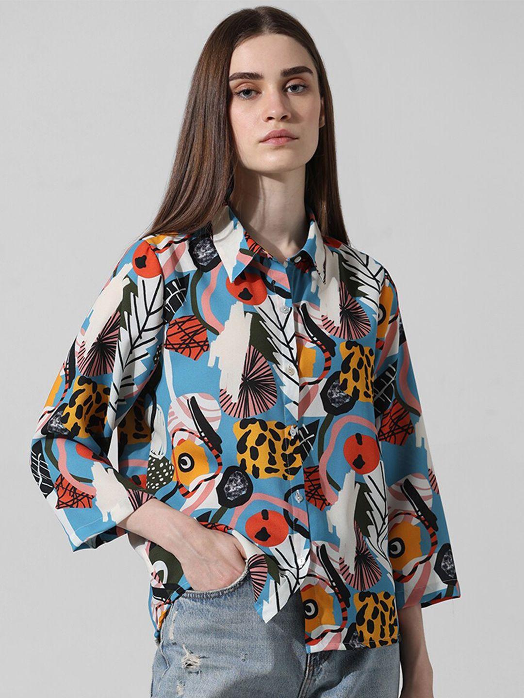 only women floral opaque printed casual shirt