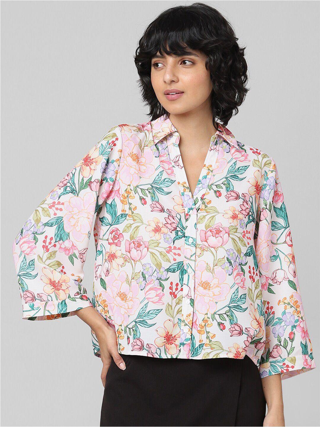 only women floral printed casual shirt