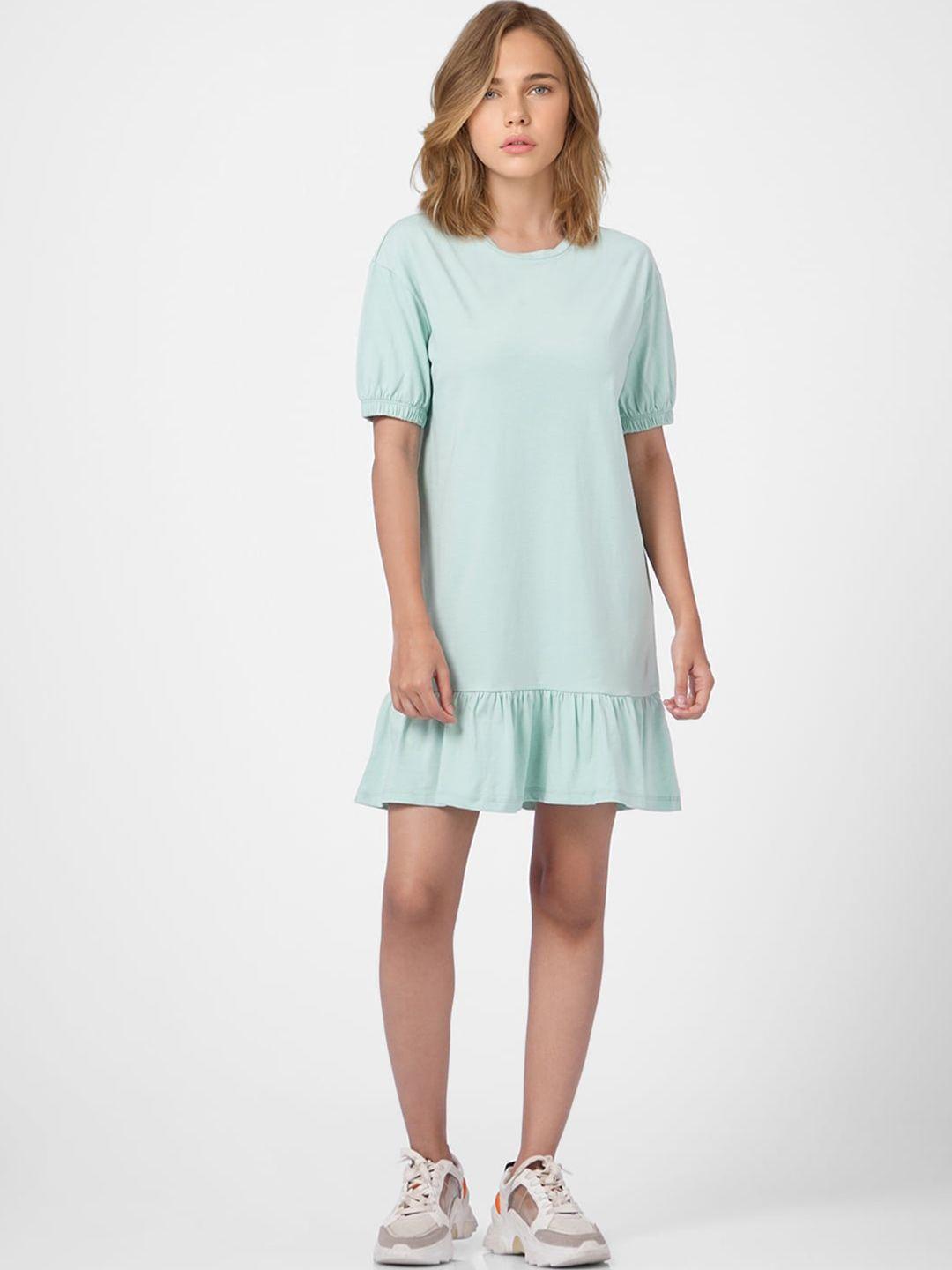 only women green a-line dress