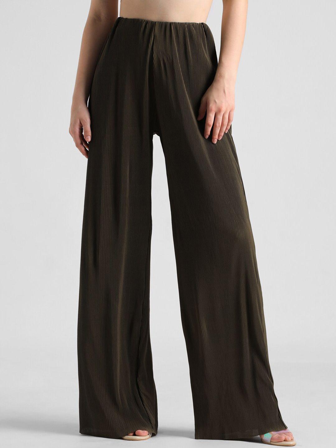only women loose fit high-rise trousers