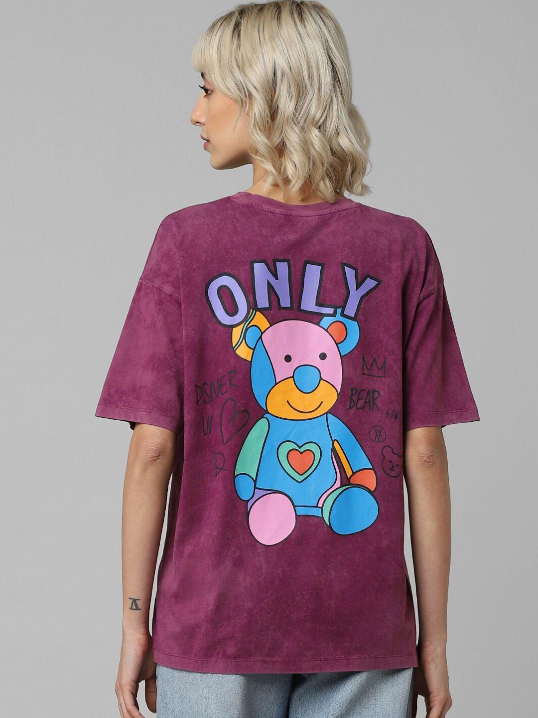 only women onlmarmalade new ss printed cotton t-shirt