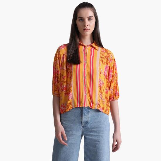 only women printed casual shirt