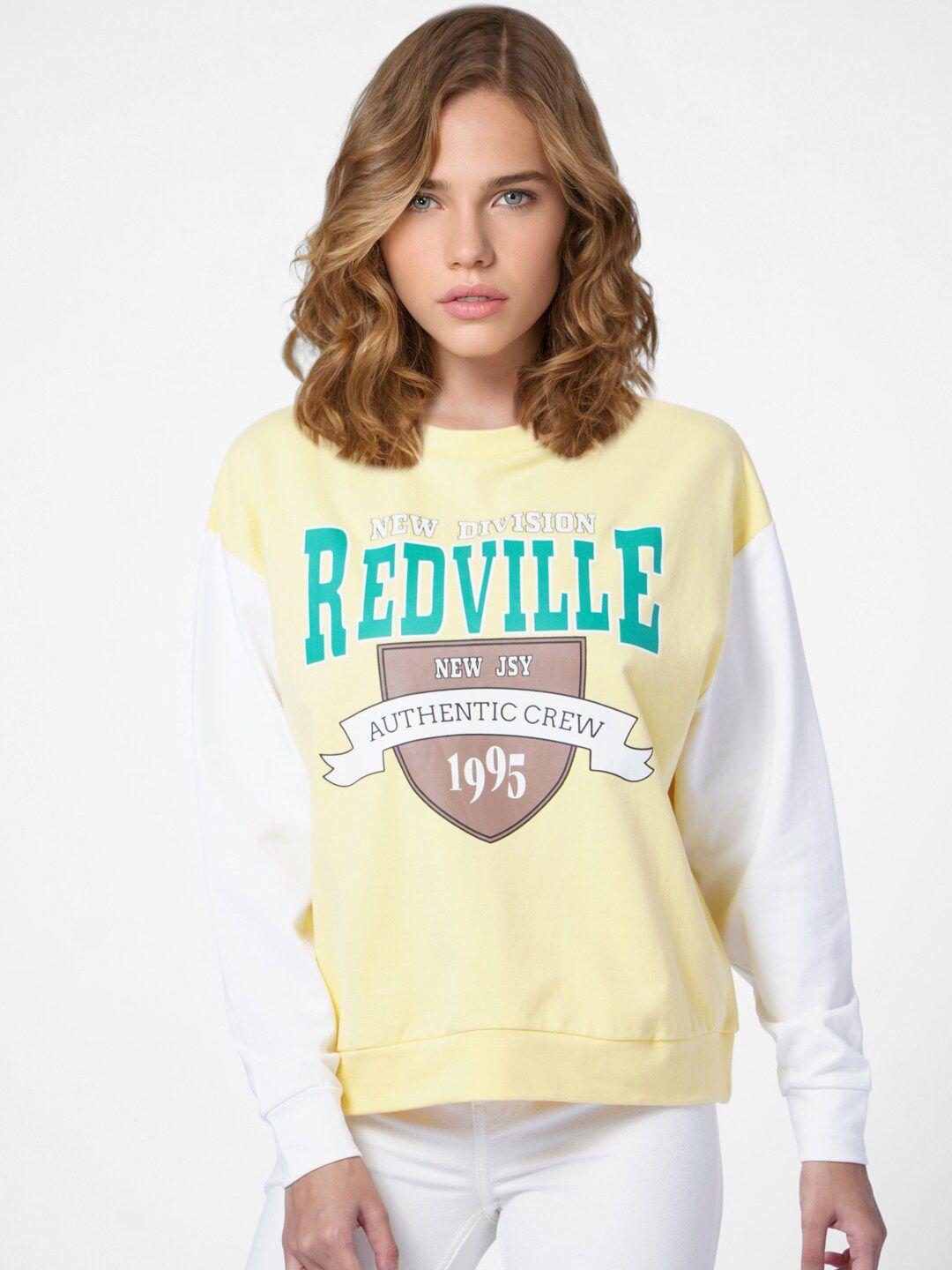 only women printed onlwest ls sweat jrs in sweatshirt