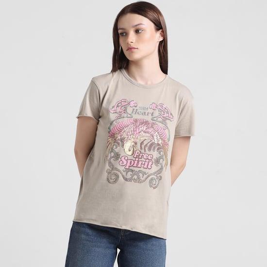 only women printed regular fit t-shirt