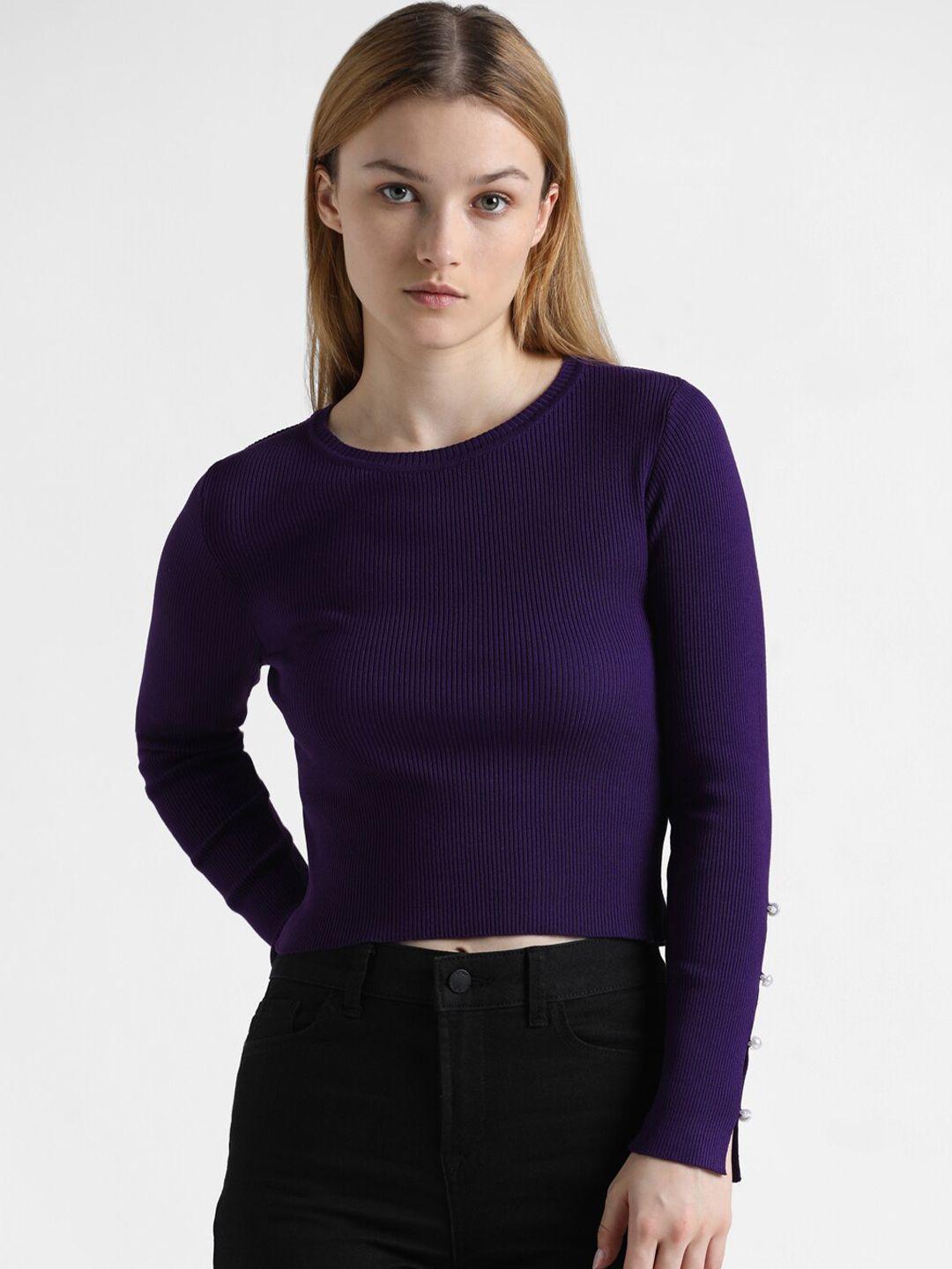 only women purple pockets t-shirt