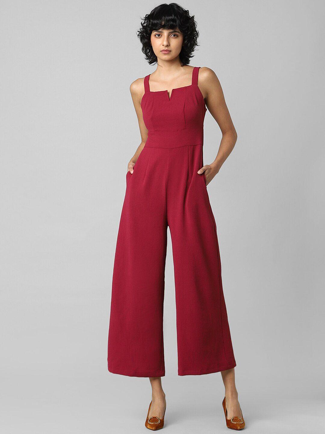 only women solid basic jumpsuit