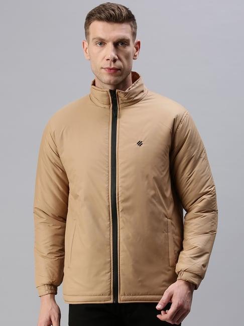 onn beige regular fit jacket