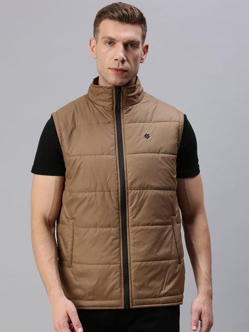 onn dark beige regular fit jacket