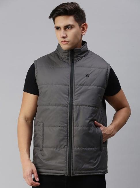 onn grey regular fit jacket