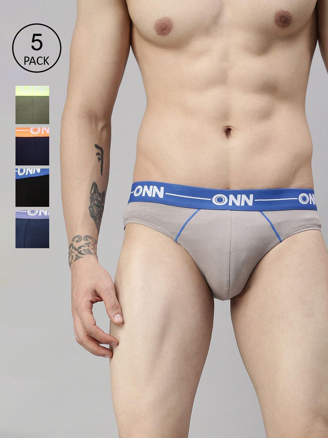 onn men  pack of 5 basic briefs