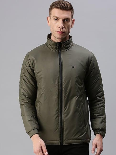 onn olive regular fit jacket