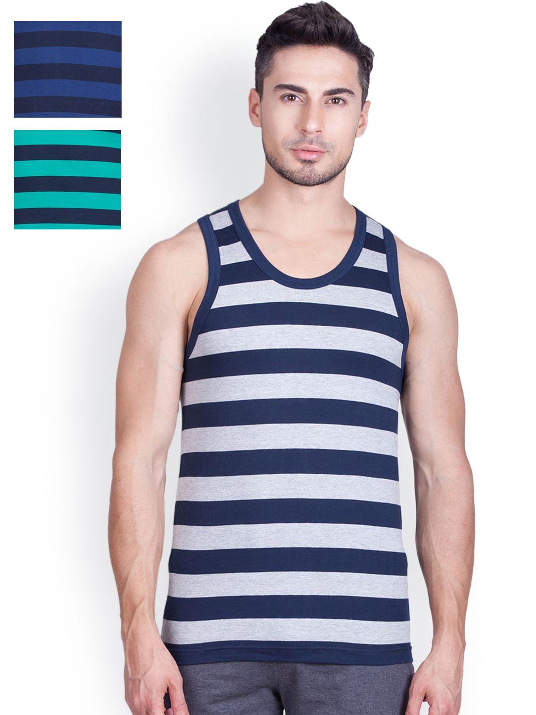 onn pack of 3 striped innerwear vests