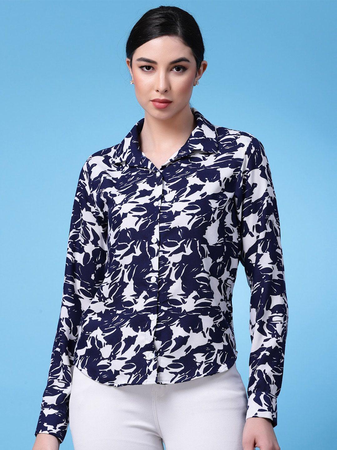 oomph! standard floral printed formal shirt