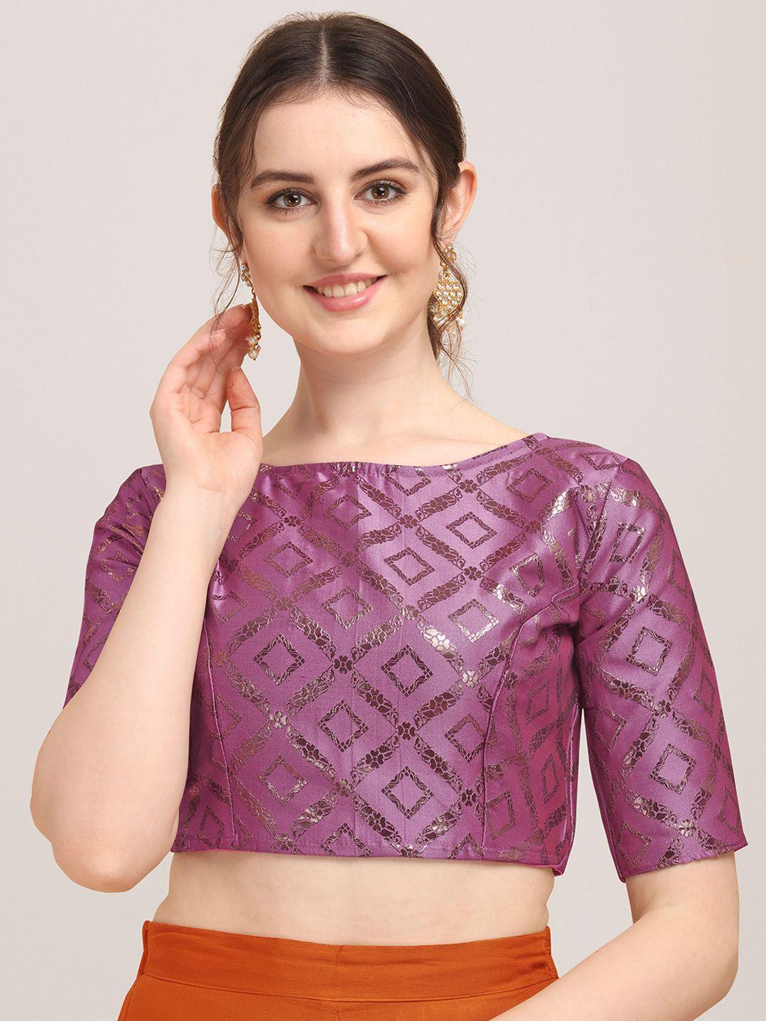 oomph! woven design saree blouse