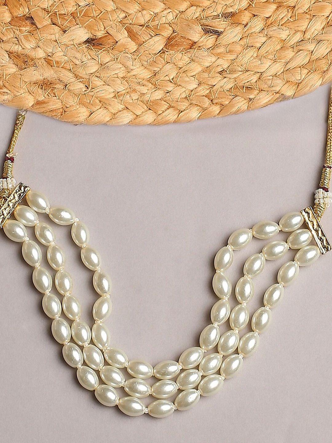 oomph beaded statement layered necklace
