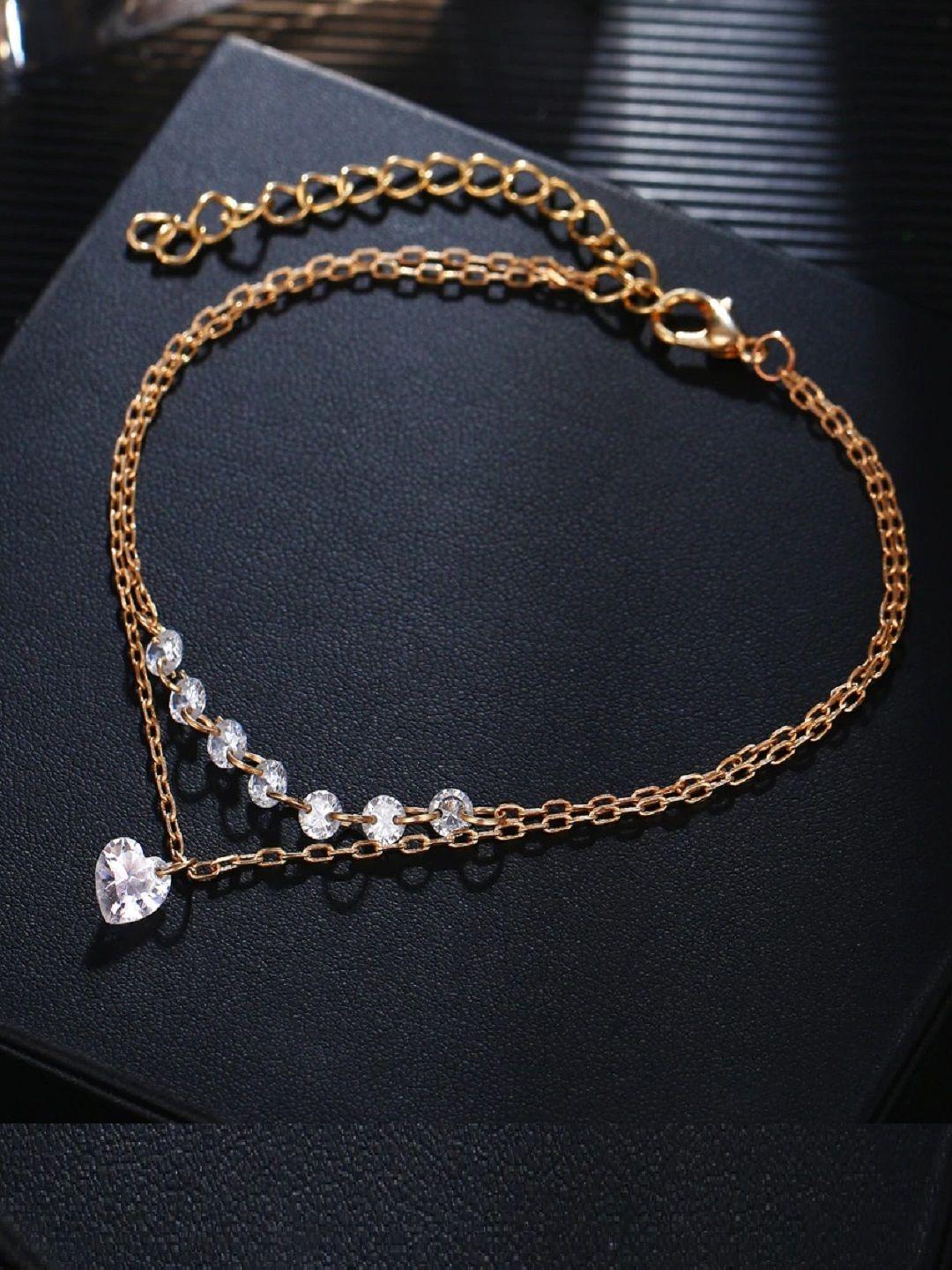 oomph gold plated handcrafted link bracelet