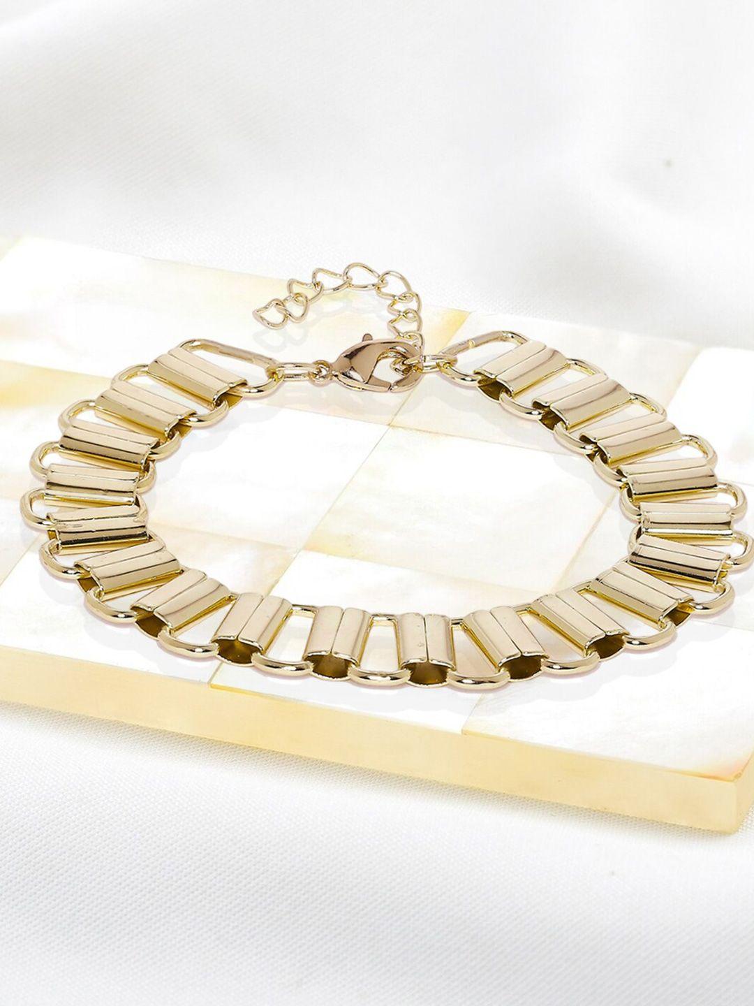 oomph gold-plated link bracelet