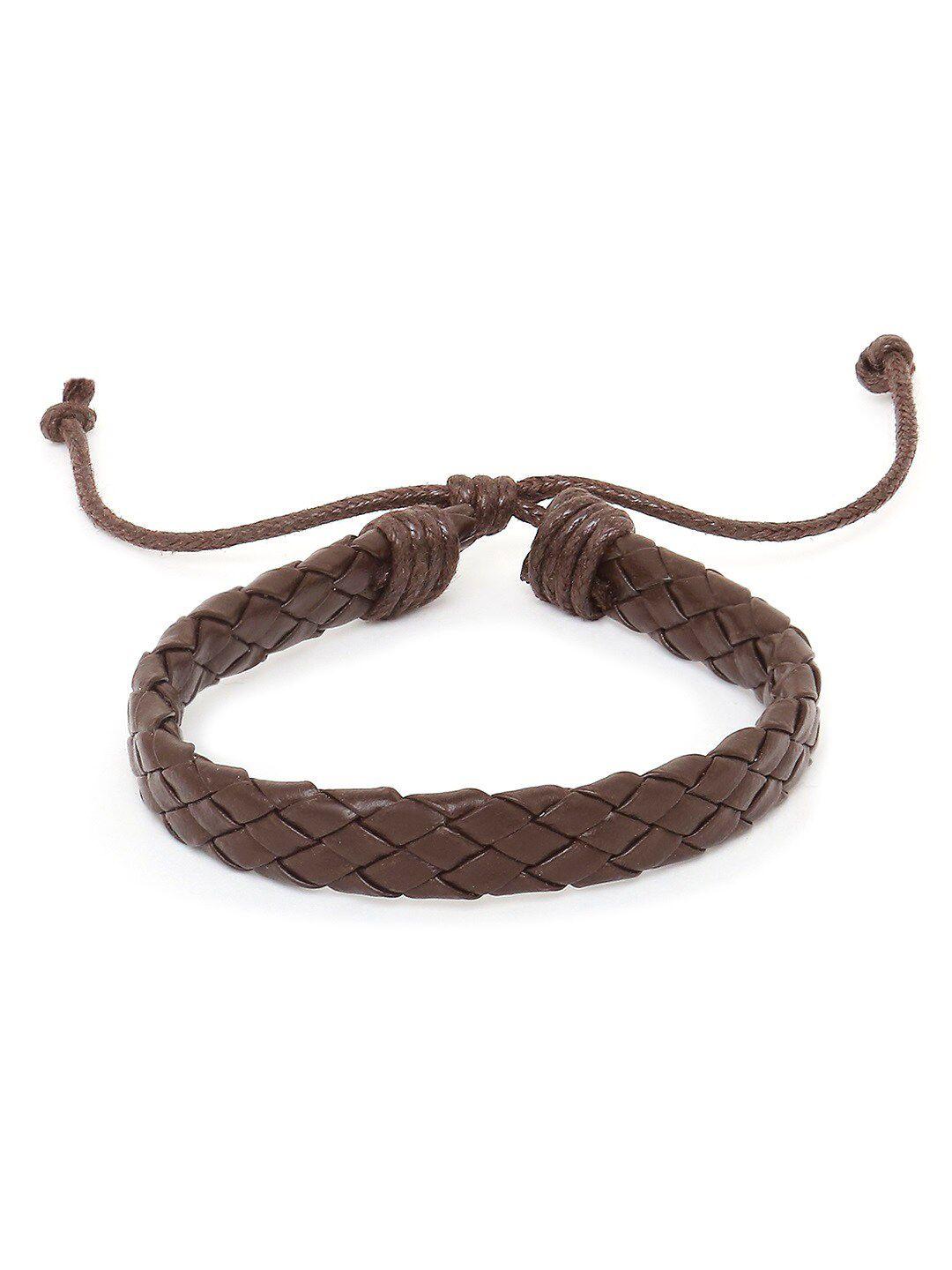 oomph men brown wraparound bracelet