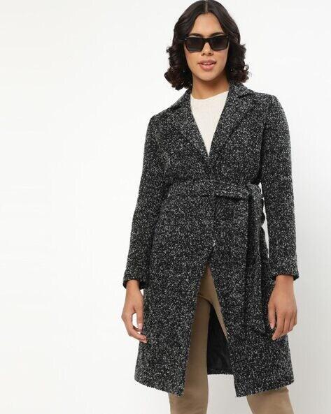 open-front overcoat with belt