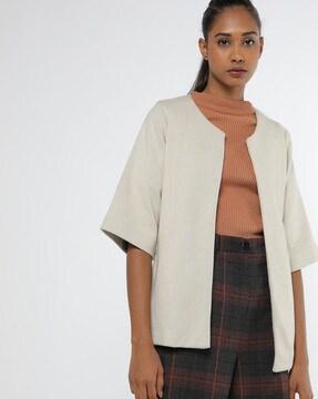 open-front panelled jacket