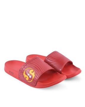 open-toe slip-on slides