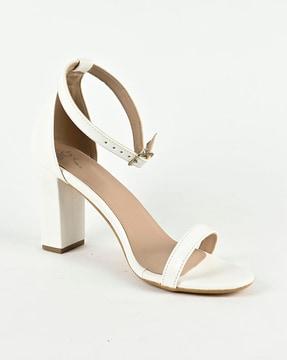 open-toe ankle-strap chunky heeled sandals