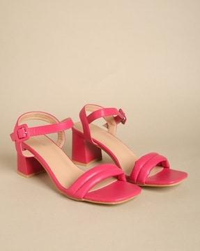 open-toe chunky heel sandals