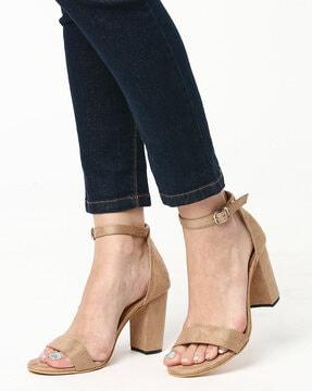 open-toe chunky heeled sandals