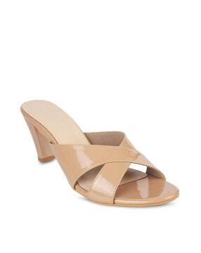 open-toe chunky heeled sandals