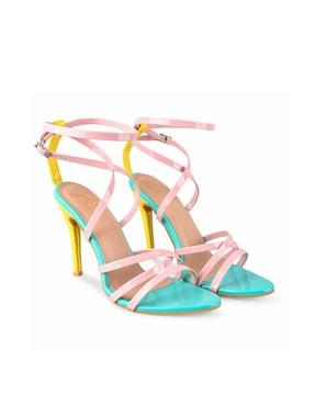 open-toe cone heeled sandals